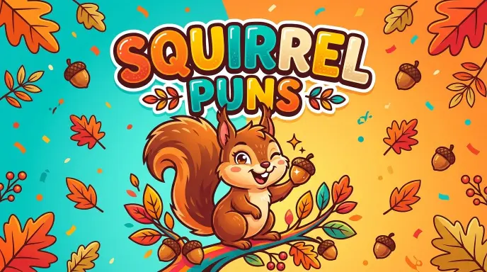Squirrel Fall Puns