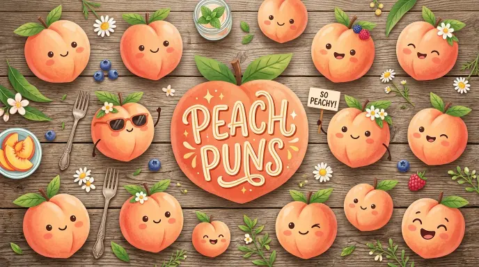 Sweet Peach Puns for Friends