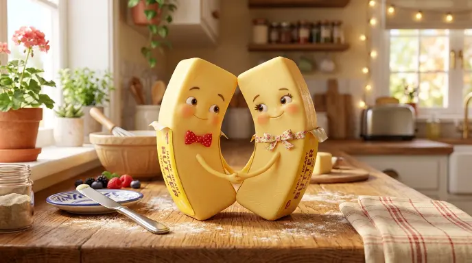 Romantic Butter Puns for Couples